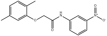 2-(2,5-dimethylphenoxy)-N-{3-nitrophenyl}acetamide Struktur