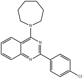 4-(1-azepanyl)-2-(4-chlorophenyl)quinazoline Struktur