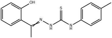 1-(2-hydroxyphenyl)ethanone N-(4-methylphenyl)thiosemicarbazone Struktur