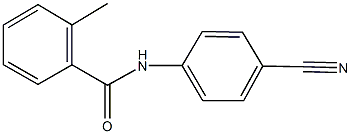 N-(4-cyanophenyl)-2-methylbenzamide Struktur