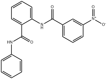 2-({3-nitrobenzoyl}amino)-N-phenylbenzamide Struktur