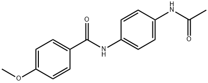 N-[4-(acetylamino)phenyl]-4-methoxybenzamide Struktur