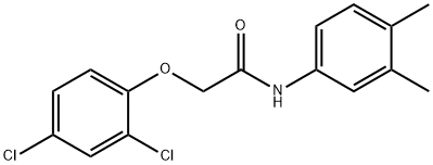 2-(2,4-dichlorophenoxy)-N-(3,4-dimethylphenyl)acetamide Struktur