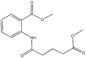 methyl 2-[(5-methoxy-5-oxopentanoyl)amino]benzoate Struktur