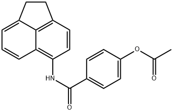 4-[(1,2-dihydro-5-acenaphthylenylamino)carbonyl]phenyl acetate Struktur