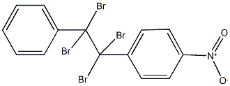 1-nitro-4-(1,1,2,2-tetrabromo-2-phenylethyl)benzene Struktur