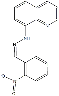 2-nitrobenzaldehyde 8-quinolinylhydrazone Struktur