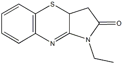 1-ethyl-3,3a-dihydropyrrolo[3,2-b][1,4]benzothiazin-2(1H)-one Struktur