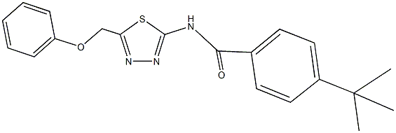 4-tert-butyl-N-[5-(phenoxymethyl)-1,3,4-thiadiazol-2-yl]benzamide Struktur