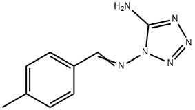 N-(5-amino-1H-tetraazol-1-yl)-N-(4-methylbenzylidene)amine Struktur