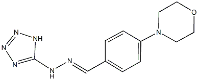 4-(4-morpholinyl)benzaldehyde 1H-tetraazol-5-ylhydrazone Struktur