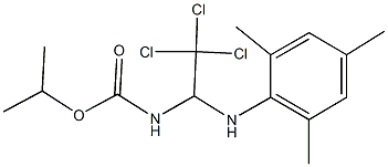 isopropyl 2,2,2-trichloro-1-(mesitylamino)ethylcarbamate Struktur