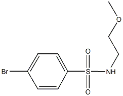 4-bromo-N-(2-methoxyethyl)benzenesulfonamide Struktur