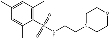 2,4,6-trimethyl-N-(2-morpholin-4-ylethyl)benzenesulfonamide Struktur