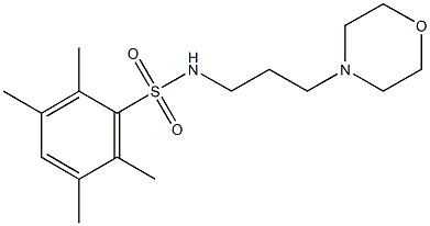 2,3,5,6-tetramethyl-N-(3-morpholin-4-ylpropyl)benzenesulfonamide Struktur