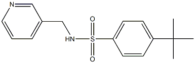 4-tert-butyl-N-(3-pyridinylmethyl)benzenesulfonamide Struktur