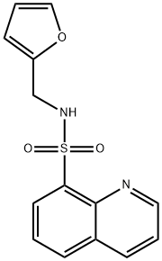 N-(2-furylmethyl)-8-quinolinesulfonamide Struktur