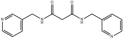 N~1~,N~3~-bis(3-pyridinylmethyl)malonamide Struktur