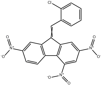 9-(2-chlorobenzylidene)-2,4,7-trinitro-9H-fluorene Struktur