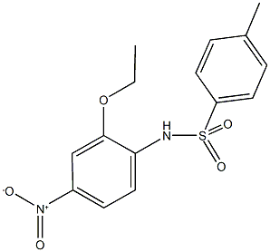 N-{2-ethoxy-4-nitrophenyl}-4-methylbenzenesulfonamide Struktur