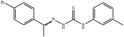 1-(4-bromophenyl)ethanone N-(3-methylphenyl)thiosemicarbazone Struktur