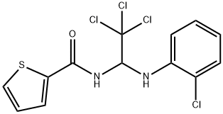 N-[2,2,2-trichloro-1-(2-chloroanilino)ethyl]-2-thiophenecarboxamide Struktur