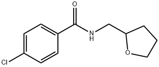 4-chloro-N-(tetrahydro-2-furanylmethyl)benzamide Struktur