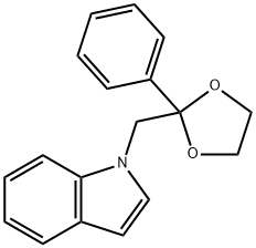 1-[(2-phenyl-1,3-dioxolan-2-yl)methyl]-1H-indole Struktur