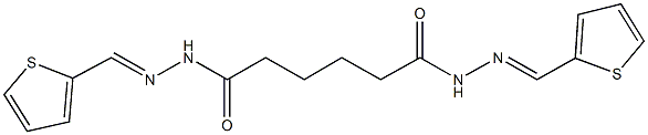 N'~1~,N'~6~-bis(2-thienylmethylene)hexanedihydrazide Struktur