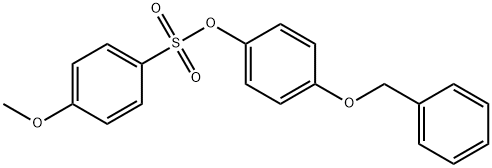 4-(benzyloxy)phenyl 4-methoxybenzenesulfonate Struktur