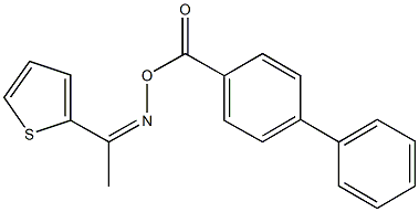 1-(2-thienyl)ethanone O-([1,1'-biphenyl]-4-ylcarbonyl)oxime Struktur