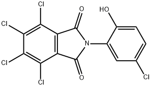 4,5,6,7-tetrachloro-2-(5-chloro-2-hydroxyphenyl)-1H-isoindole-1,3(2H)-dione Struktur