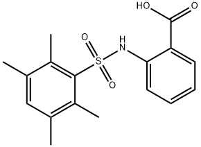 2-{[(2,3,5,6-tetramethylphenyl)sulfonyl]amino}benzoic acid Struktur