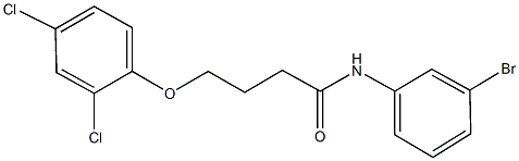 N-(3-bromophenyl)-4-(2,4-dichlorophenoxy)butanamide Struktur