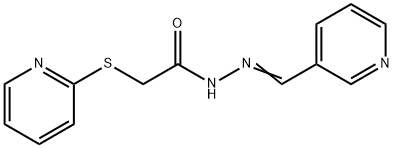 N'-(3-pyridinylmethylene)-2-(2-pyridinylsulfanyl)acetohydrazide Struktur