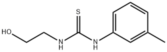 N-(2-hydroxyethyl)-N'-(3-methylphenyl)carbamimidothioic acid Struktur