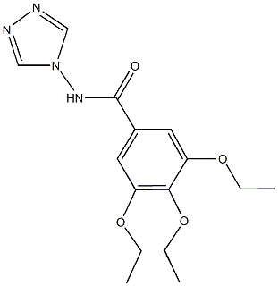 3,4,5-triethoxy-N-(4H-1,2,4-triazol-4-yl)benzamide Struktur