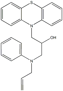 1-(allylanilino)-3-(10H-phenothiazin-10-yl)-2-propanol Struktur