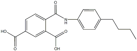 4-[(4-butylanilino)carbonyl]isophthalic acid Struktur