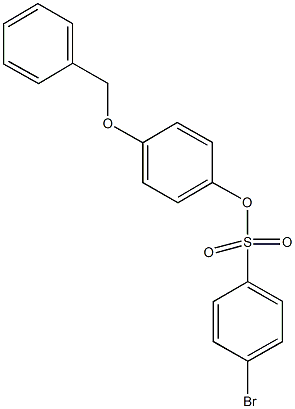 4-(benzyloxy)phenyl 4-bromobenzenesulfonate Struktur