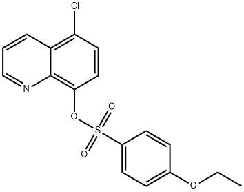 5-chloro-8-quinolinyl 4-ethoxybenzenesulfonate Struktur