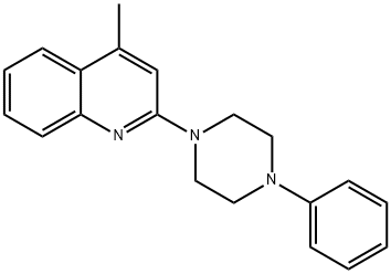 4-methyl-2-(4-phenyl-1-piperazinyl)quinoline Struktur