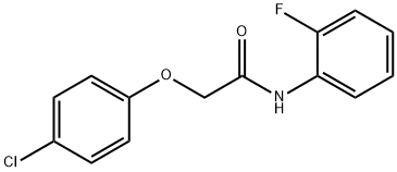 2-(4-chlorophenoxy)-N-(2-fluorophenyl)acetamide Struktur