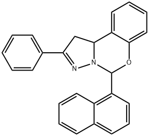 5-(1-naphthyl)-2-phenyl-1,10b-dihydropyrazolo[1,5-c][1,3]benzoxazine Struktur