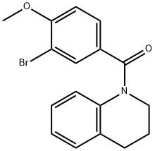 1-(3-bromo-4-methoxybenzoyl)-1,2,3,4-tetrahydroquinoline Struktur