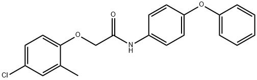 2-(4-chloro-2-methylphenoxy)-N-(4-phenoxyphenyl)acetamide Struktur