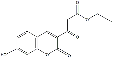 ethyl 3-(7-hydroxy-2-oxo-2H-chromen-3-yl)-3-oxopropanoate Struktur