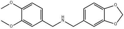 1,3-benzodioxol-5-yl-N-(3,4-dimethoxybenzyl)methanamine Struktur