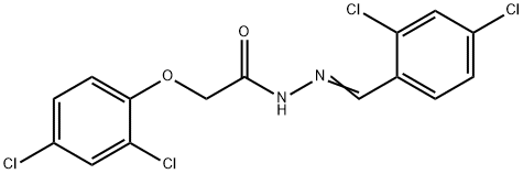 N'-(2,4-dichlorobenzylidene)-2-(2,4-dichlorophenoxy)acetohydrazide Struktur