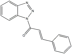 1-cinnamoyl-1H-1,2,3-benzotriazole Struktur